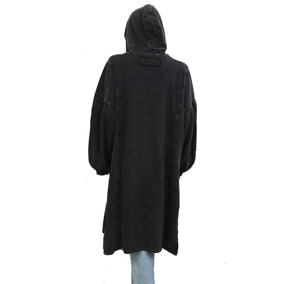 Free People We The Free Maxi Hoodie Sweatshirt Dress Oversized Cotton L 283971 - Picture 8 of 14